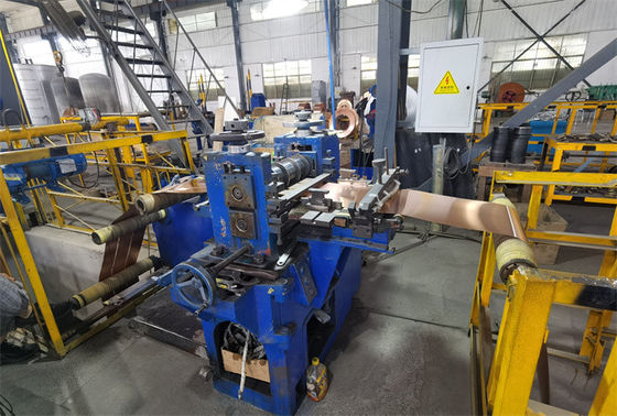 CR Copper Brass coil sheet Slitting Line Machine dopo laminatura a freddo 0.2 -2.0 X 600