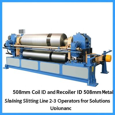 508mm Coil ID e Recoiler ID 508mm Metal Slitting Line 2-3 Operatori per le soluzioni di taglio